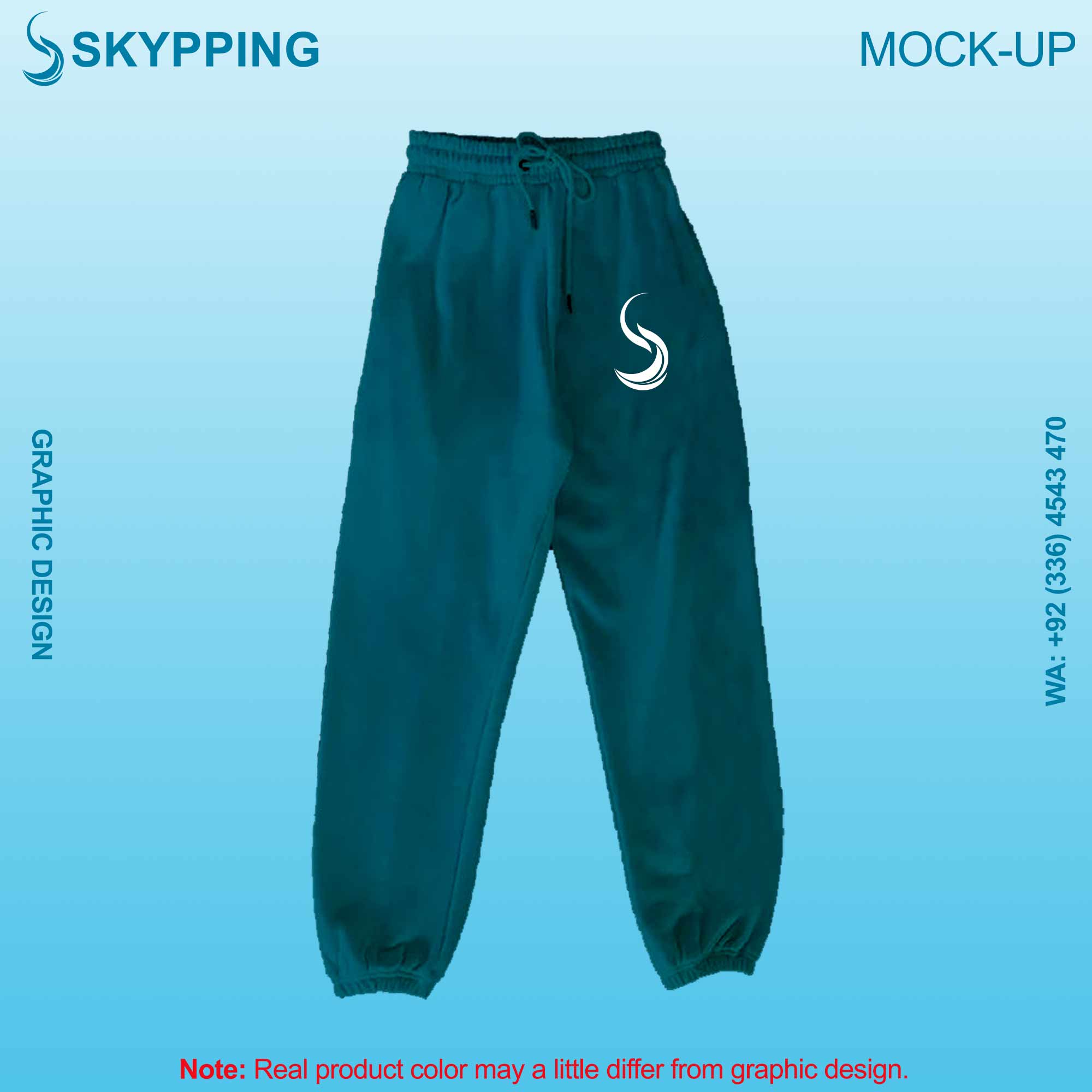 Sweatpant with Side Pocket and Closed Bottom